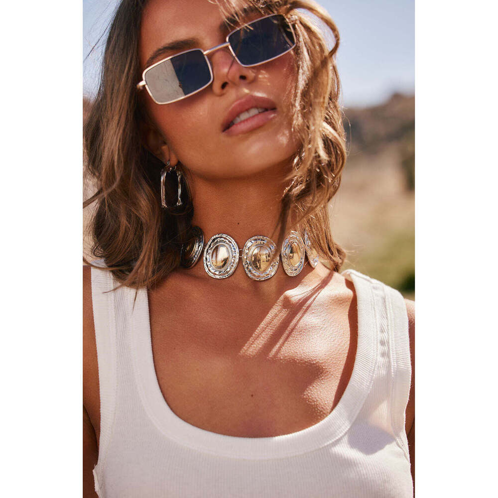 12th Tribe Bailey Gold and Silver Statement Necklace Size O/SO/S